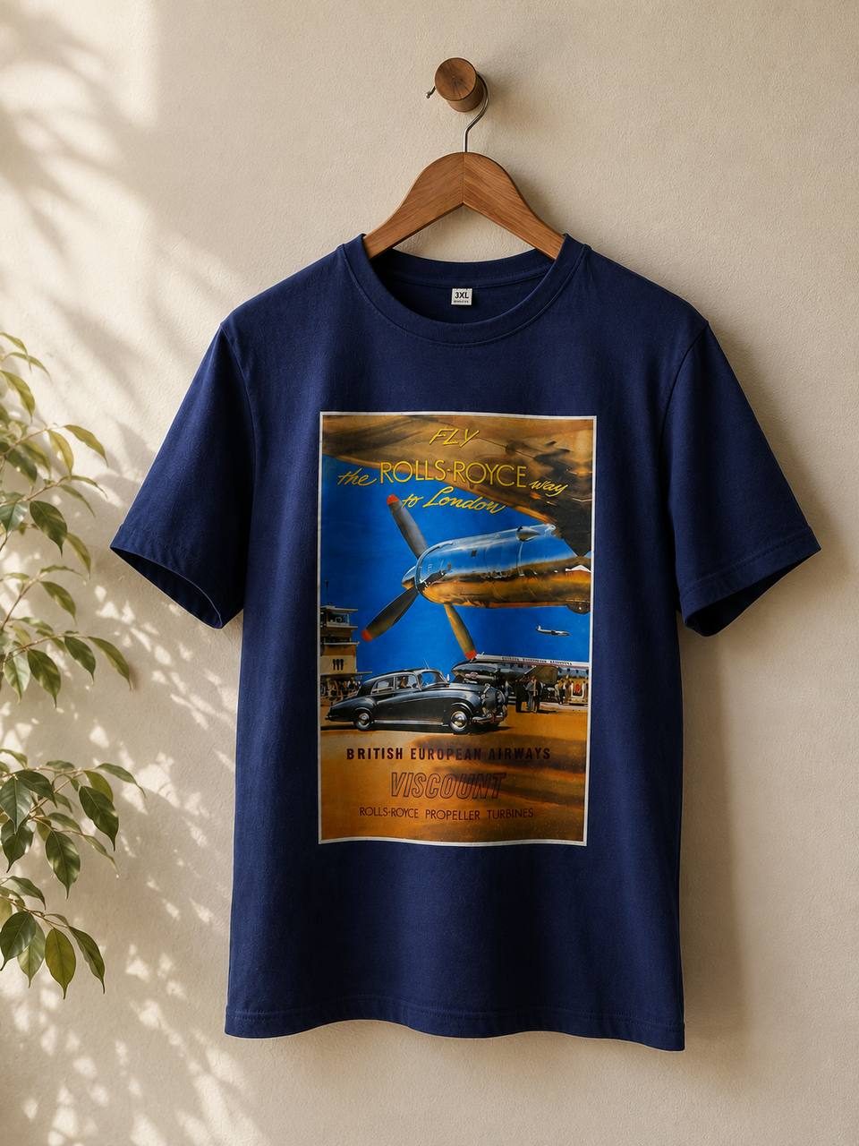 Футболка Art Vintage с принтом Rolls-Royce